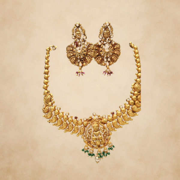 Divya Lakshmi Temple Necklace Set