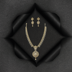 Golden Blossom Necklace Set