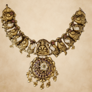 Divine Lakshmi Temple Necklace