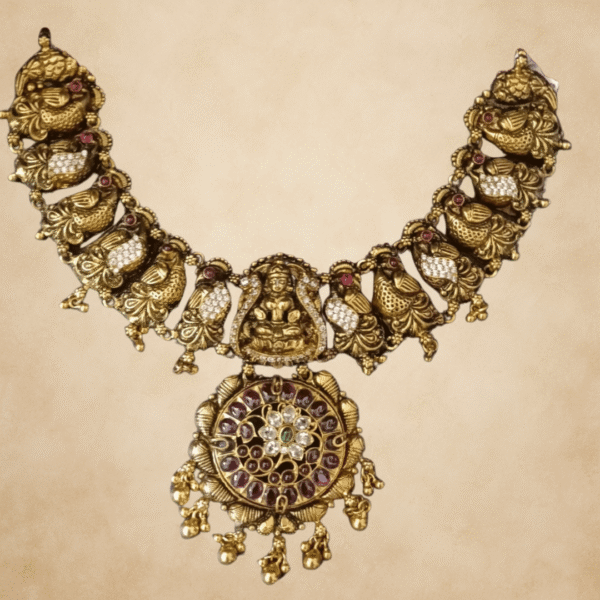 Divine Lakshmi Temple Necklace