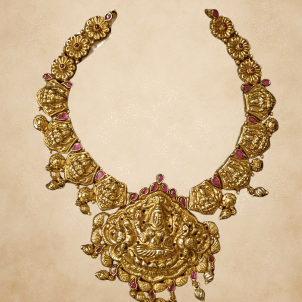 Divine Lakshmi Temple Necklace - Image 2