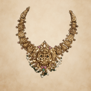 Narasimha Antique Temple Necklace