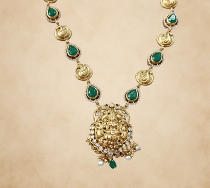 Divine Lakshmi Temple Necklace
