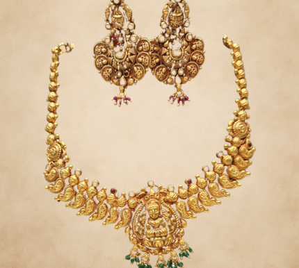 Lakshmi Divine Temple Jewellery Set
